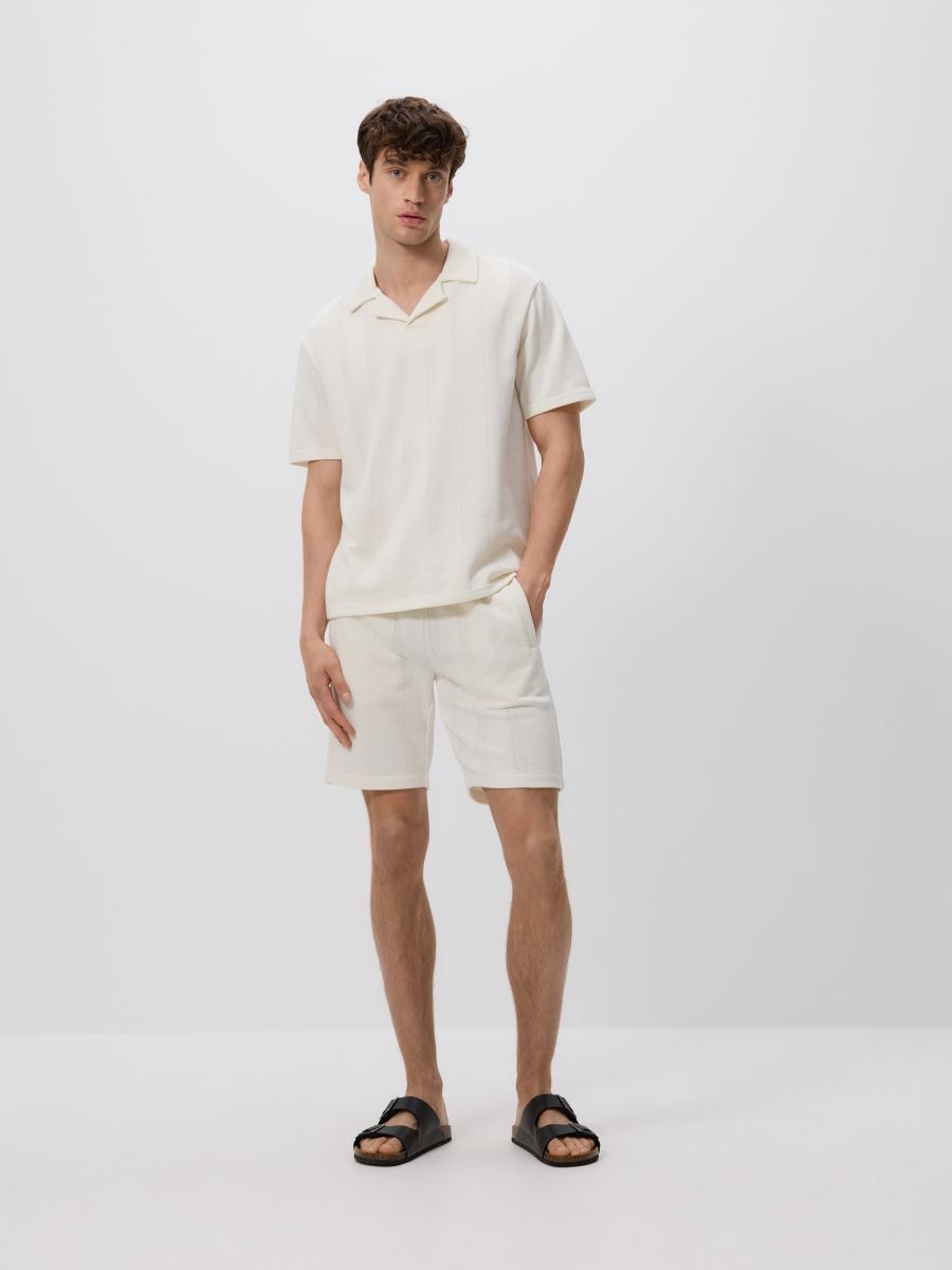 Regular structural shorts - cream - RESERVED - 2