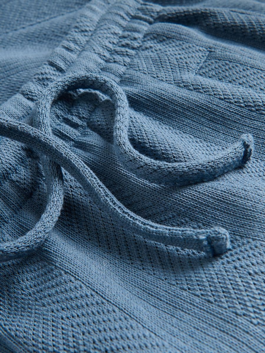 Regular strukturirani šorts - steel blue - RESERVED - 6
