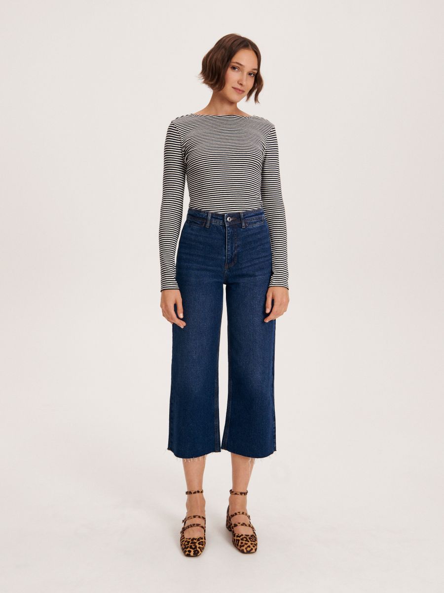 High waist marina jeans Color navy - RESERVED - 6242V-59J