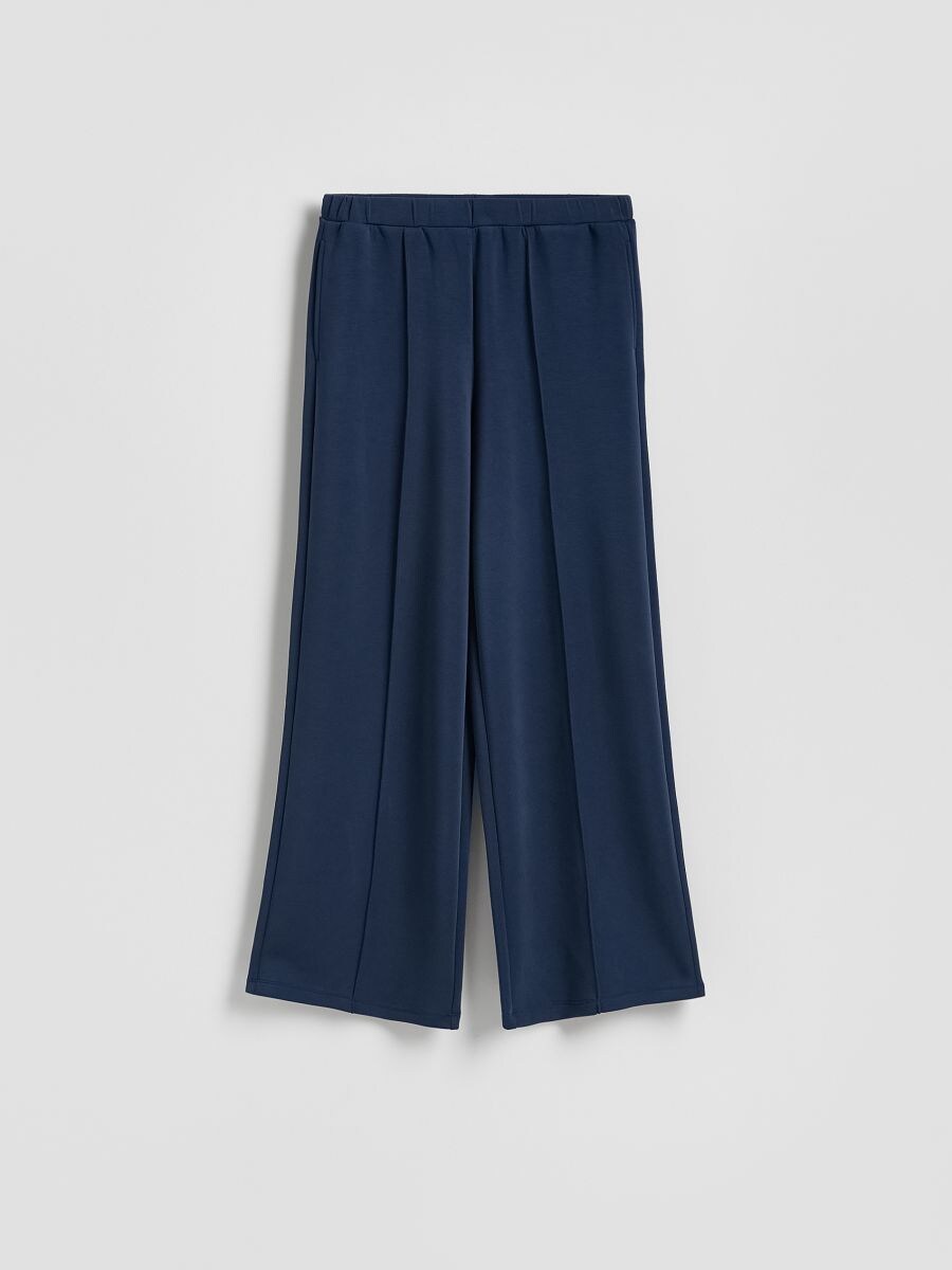 Modal rich trousers - navy - RESERVED