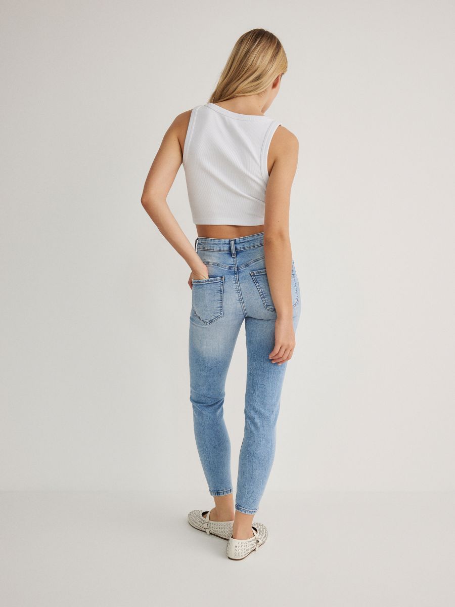 Slim push up jeans - blue - RESERVED - 4