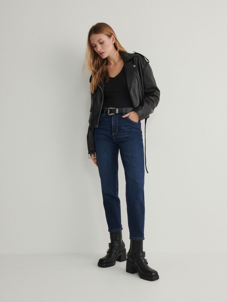 KUT from the Kloth Rachael Fab Ab Crop Mom Jeans | Nordstrom