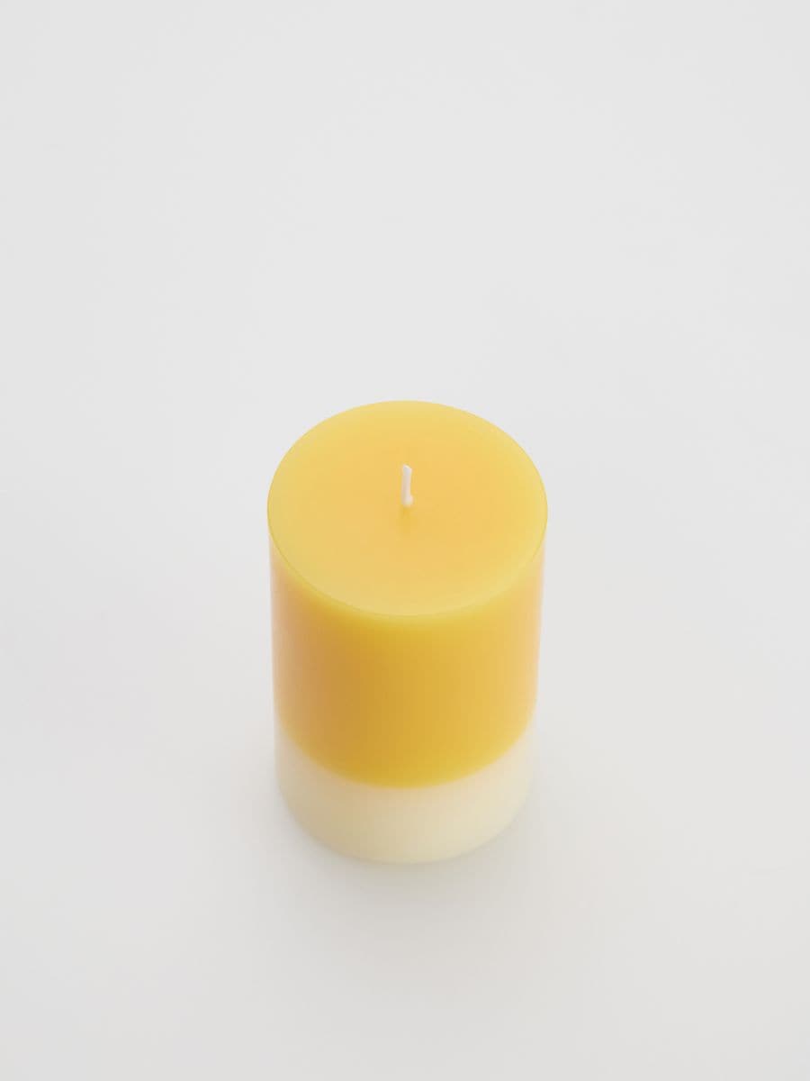 Ombré effect candle - yellow - RESERVED - 4