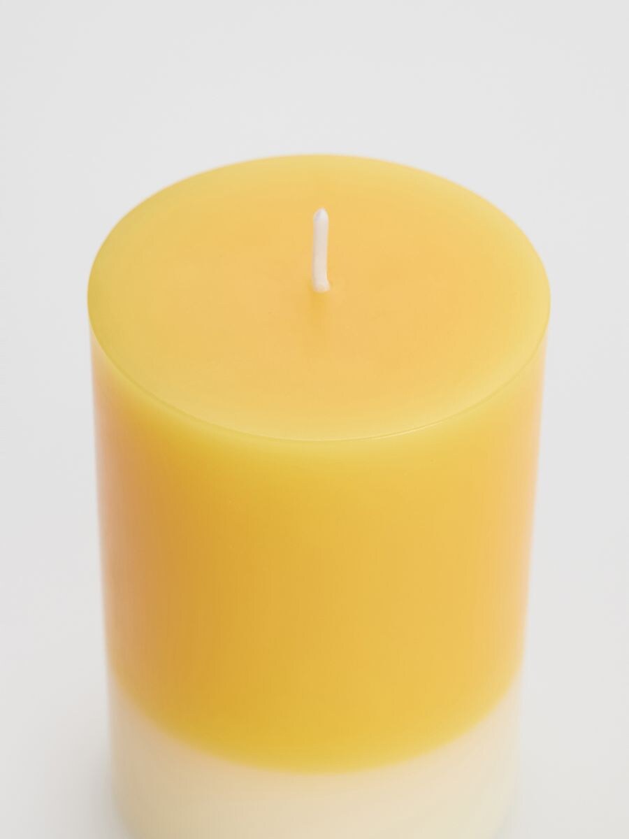 Ombré effect candle - yellow - RESERVED - 2