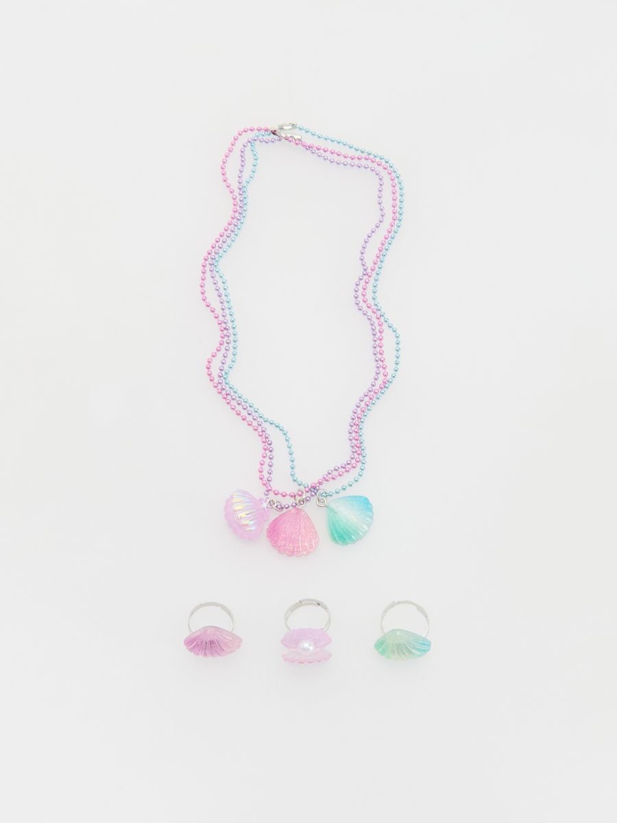 Necklace and ring set 6-pack - multicolor - RESERVED - 3
