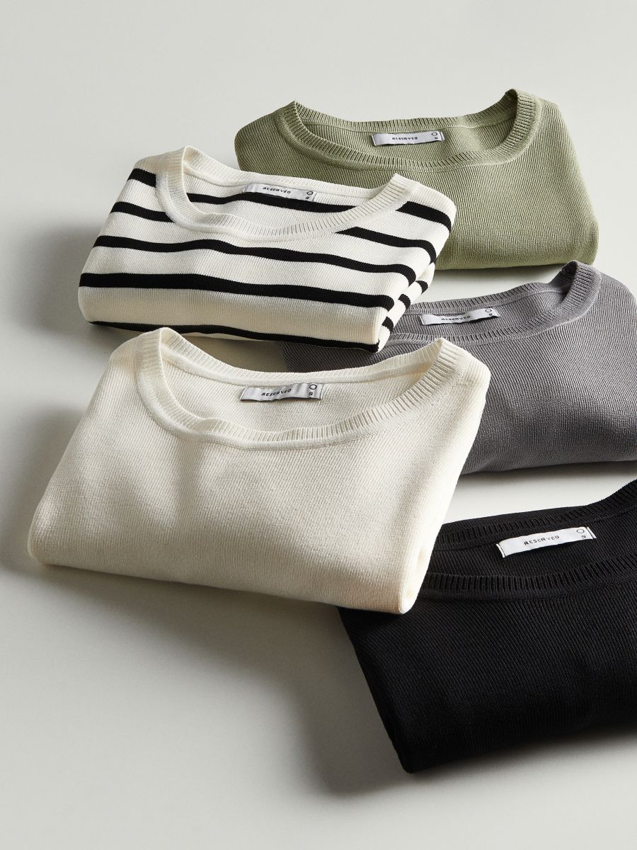 Slim fit jumper - multicolor - RESERVED - 5