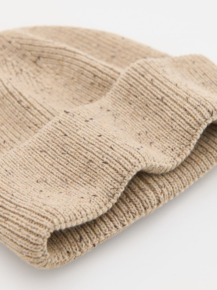 Wool blend beanie - beige - RESERVED - 3