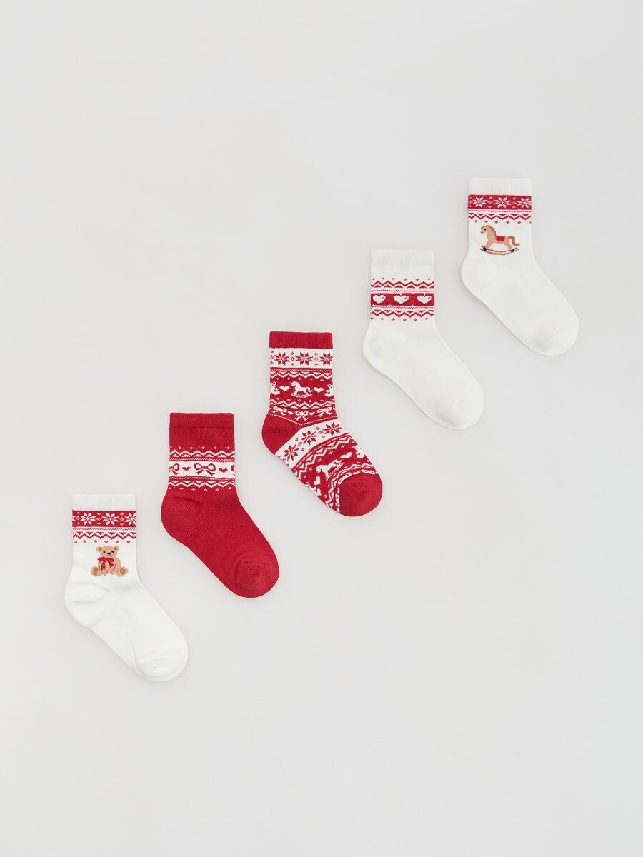 BABIES` SOCKS MULTI - rojo - RESERVED