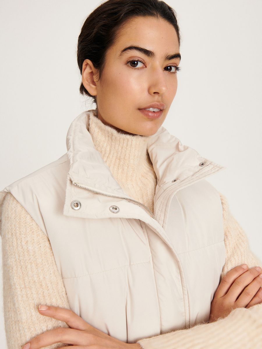 Gefütterte Weste - beige - RESERVED - 2