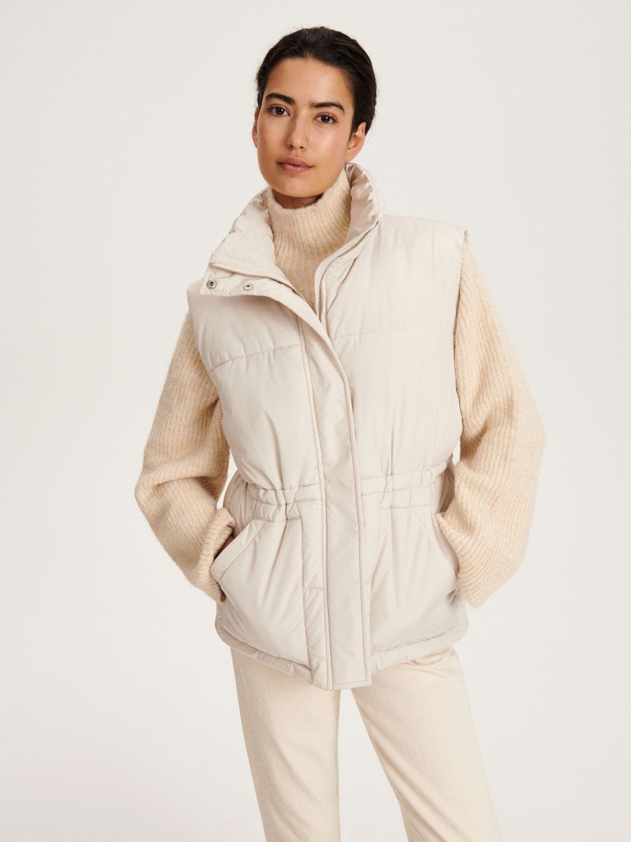 Gefütterte Weste - beige - RESERVED - 3