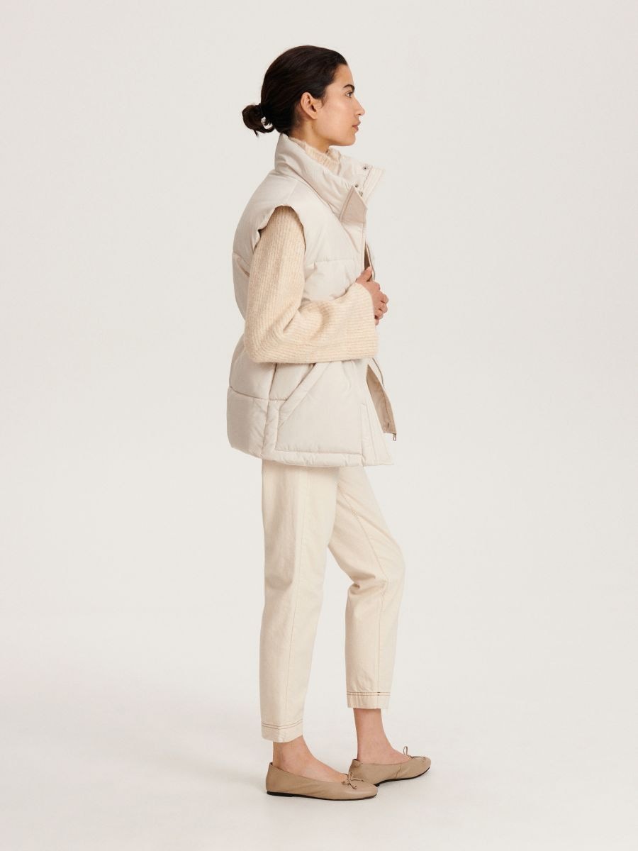 Gefütterte Weste - beige - RESERVED - 4