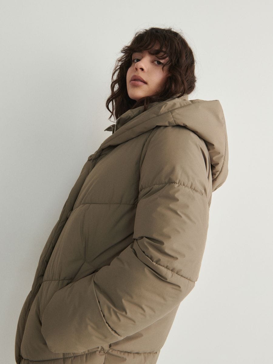 Insulated quilted jacket - green - RESERVED - 3