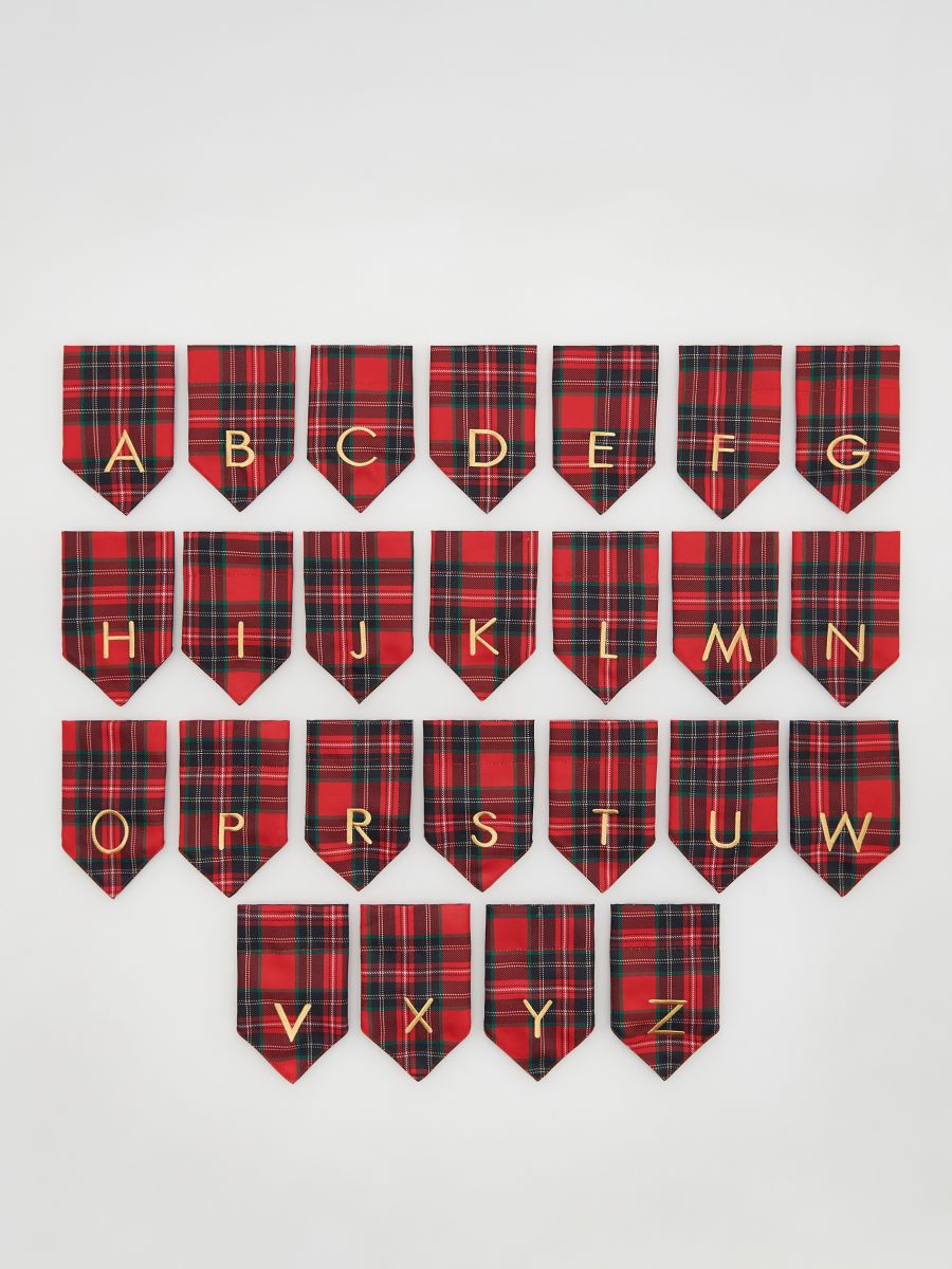 Collar bandanna with the letter “R” - multicolor - RESERVED - 3