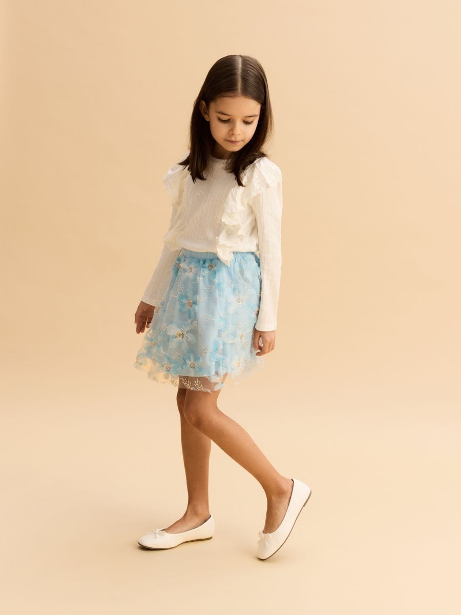 White ballet flats with a bow - white - RESERVED - 3