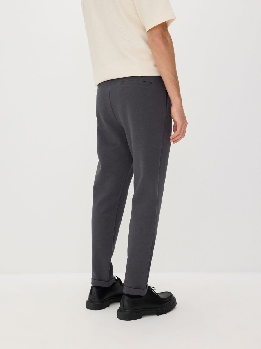 Regular trousers - dark grey - RESERVED - 3
