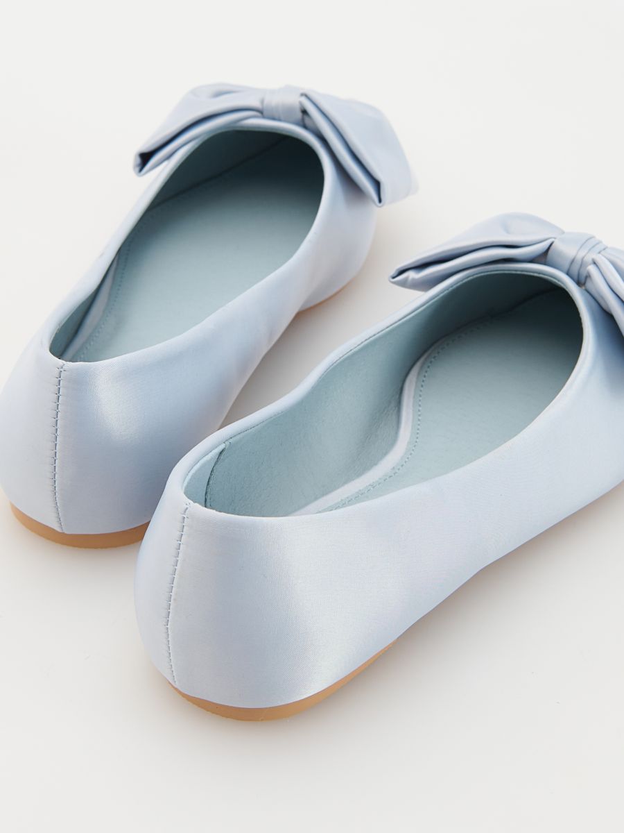 Ballerinas with bow detail - pale blue - RESERVED - 4