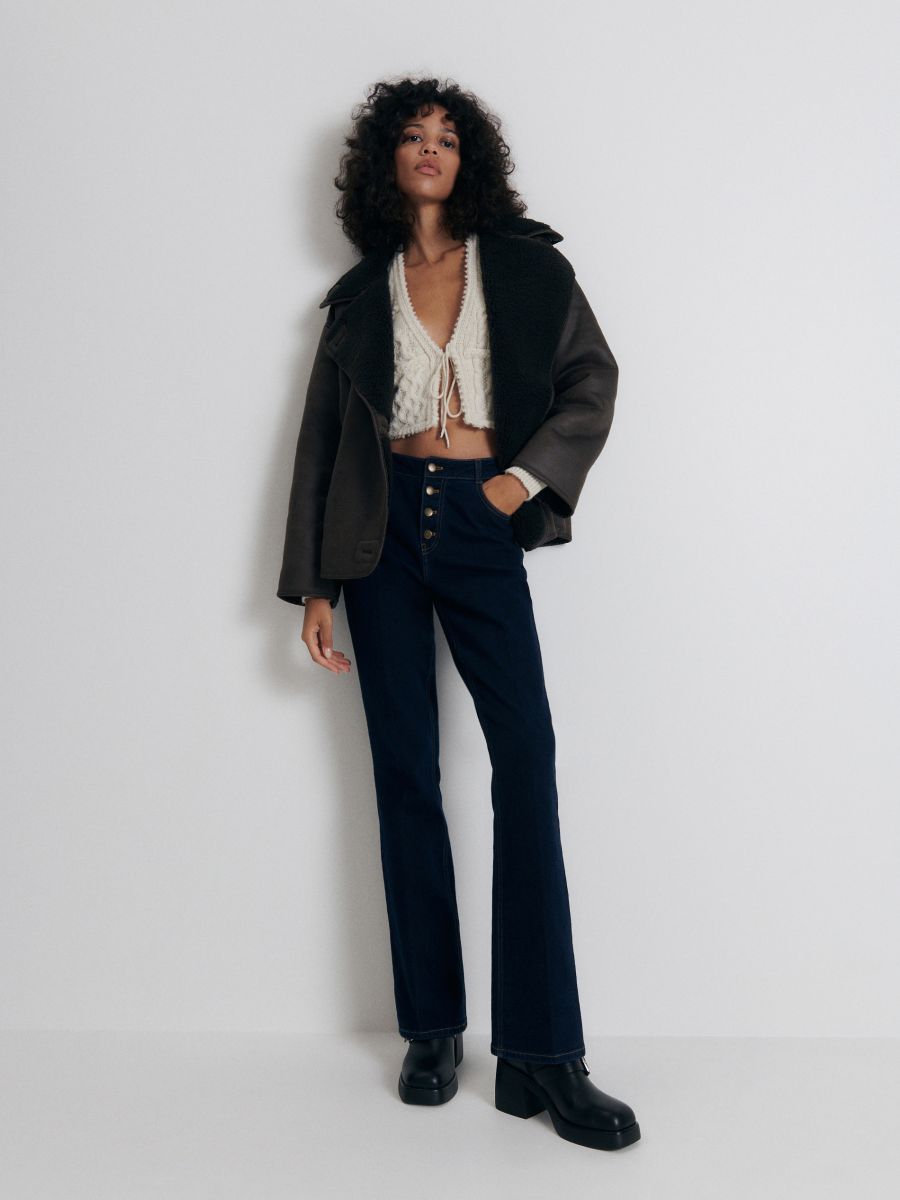 LADIES` OUTER JACKET - tamno braon - RESERVED - 2
