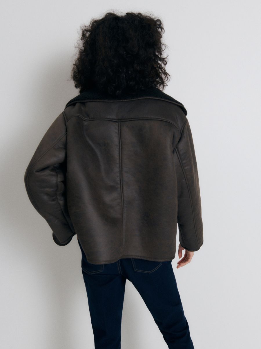 LADIES` OUTER JACKET - tamno braon - RESERVED - 4