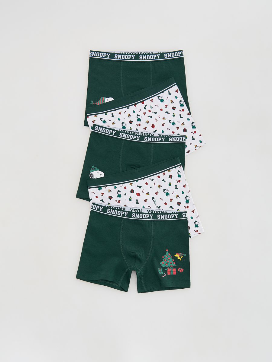 BOYS` BRIEFS MULTI - dark green - RESERVED