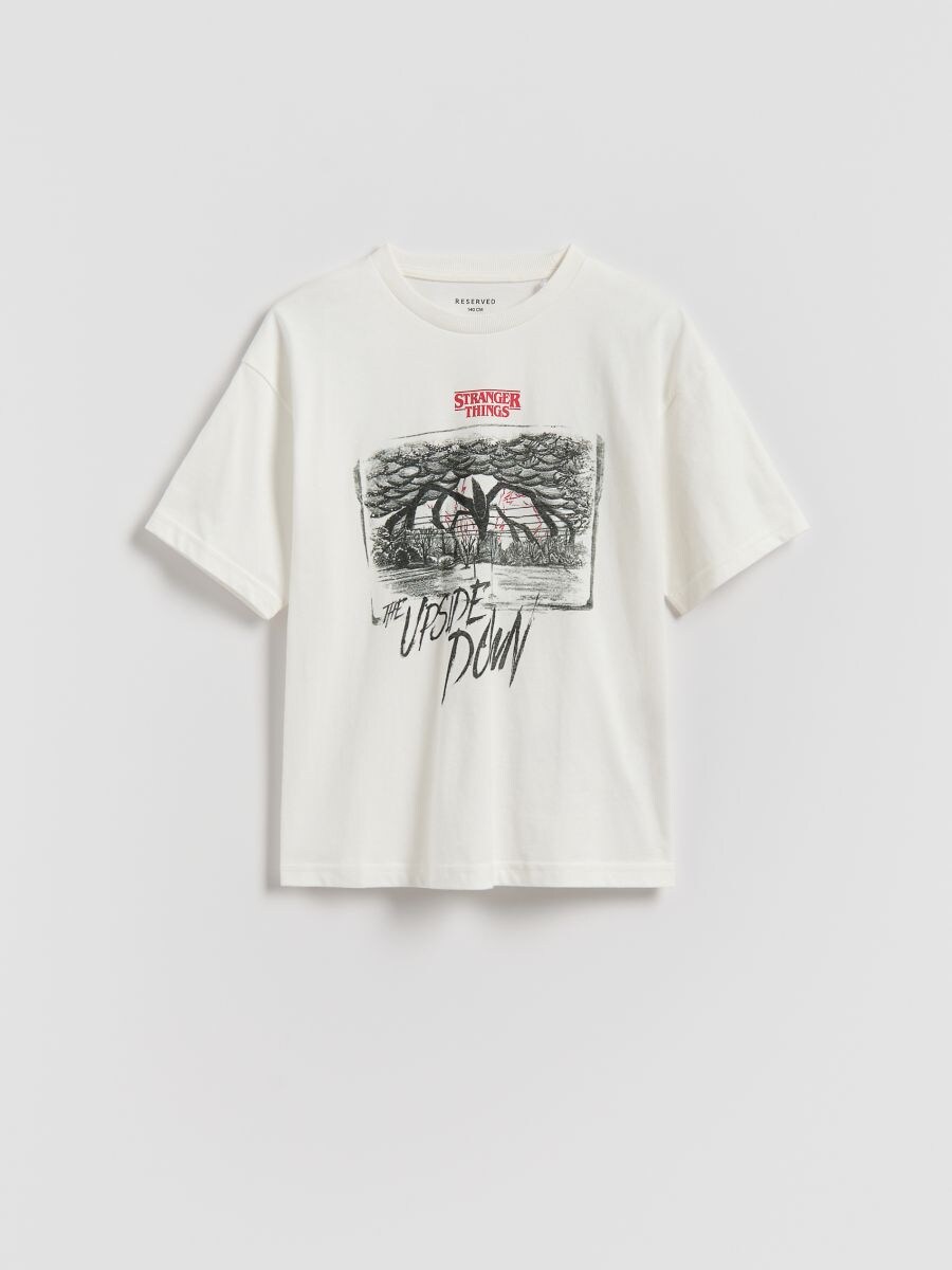 T-shirt Stranger Things - crème - RESERVED