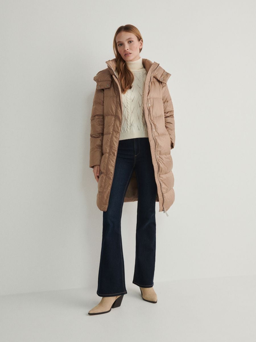 Coat with natural down insulation - beige - RESERVED - 3