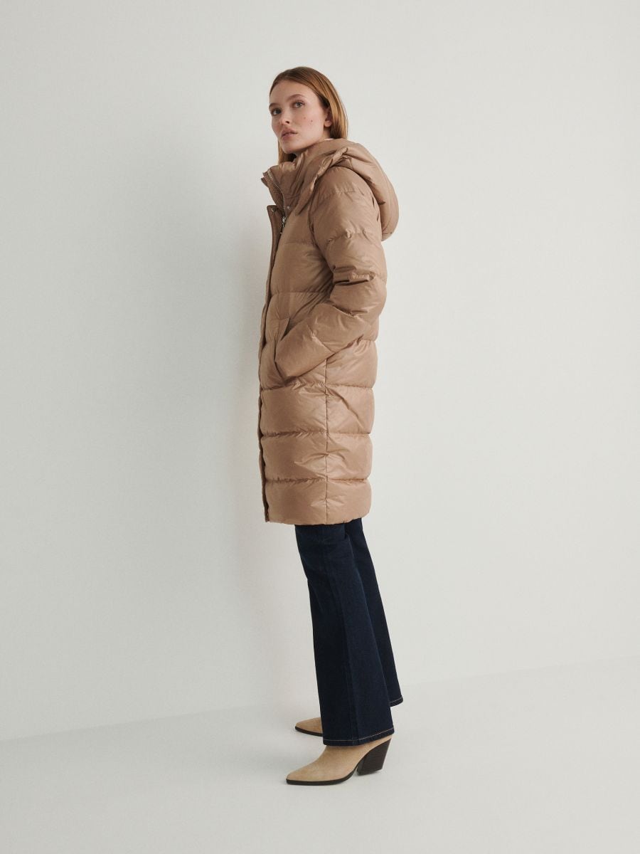 Coat with natural down insulation - beige - RESERVED - 4