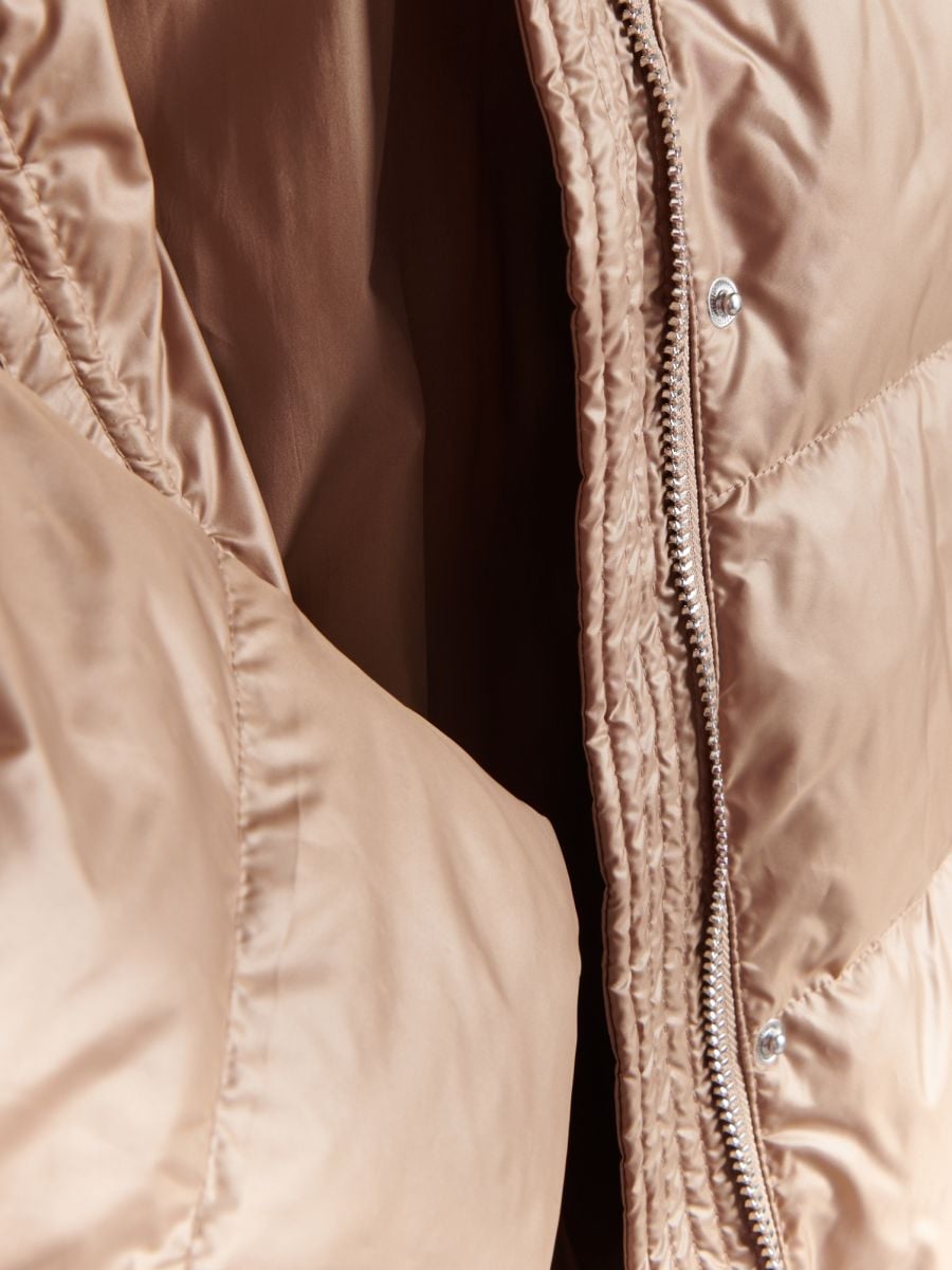 Coat with natural down insulation - beige - RESERVED - 7