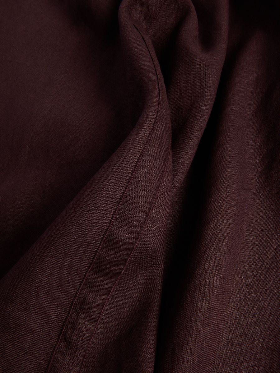 Robe midi en lin - brun foncé - RESERVED - 4