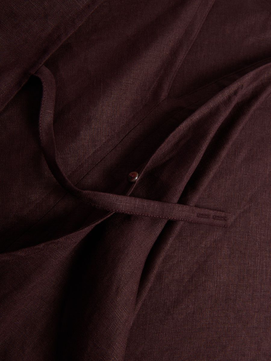 Robe midi en lin - brun foncé - RESERVED - 5