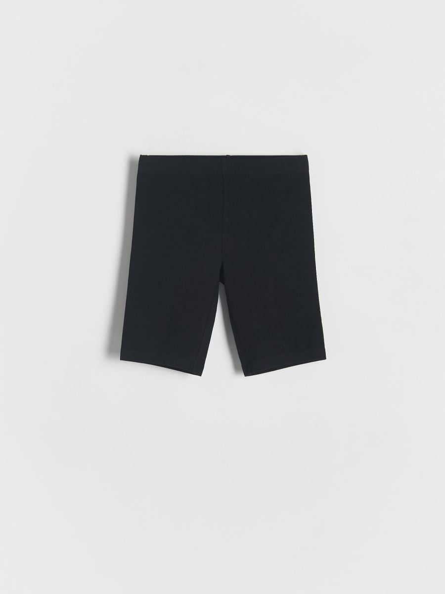 Short cycliste en coton majoritaire - Noir - RESERVED