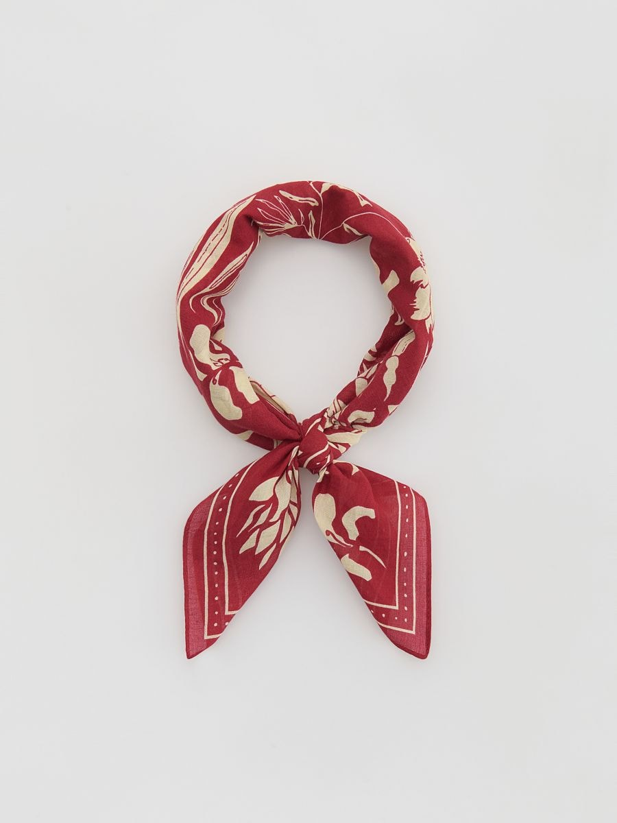 Sciarpa in cotone - rosso - RESERVED