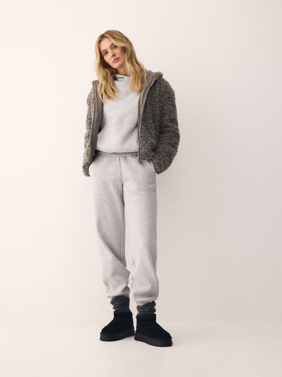 LADIES` TROUSERS - lichtgrijs - RESERVED