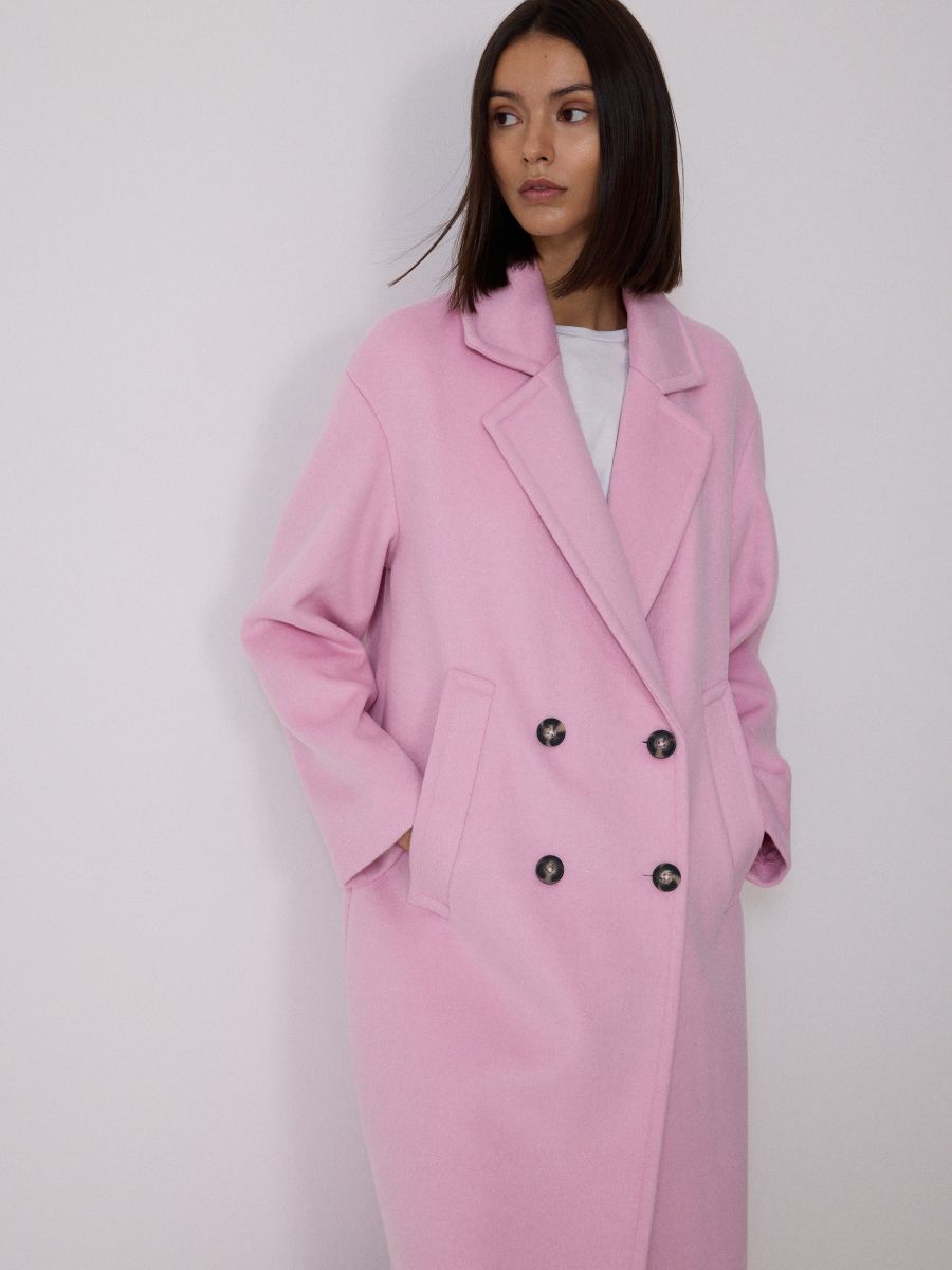 Pastel wool coat online