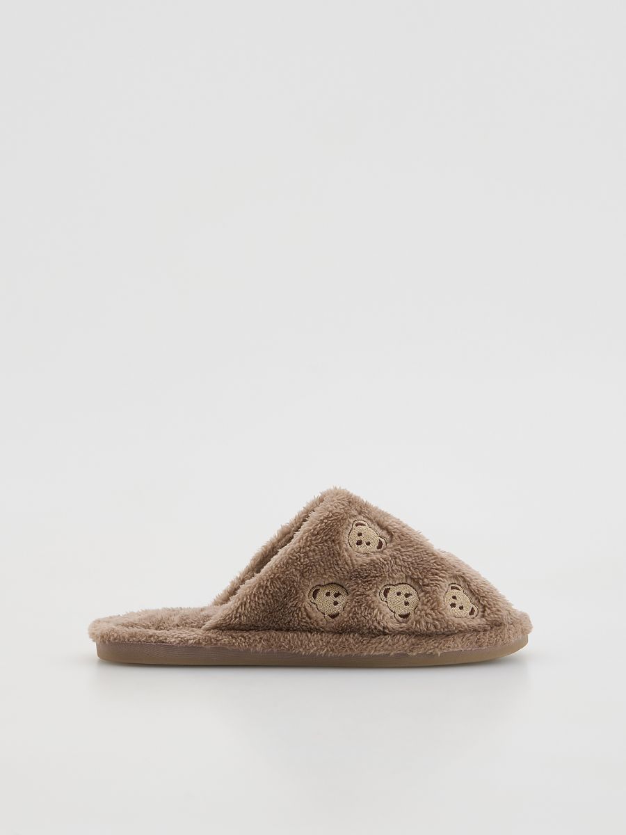 LADIES` SLIPPERS - μπεζ - RESERVED