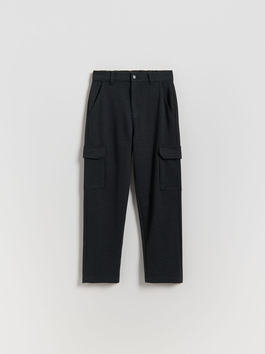 Pantalon cargo - gris foncé - RESERVED