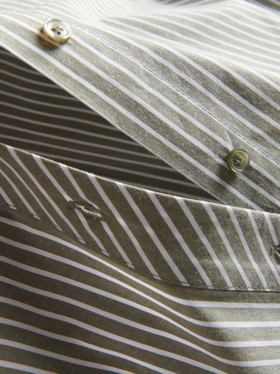 Camicia in cotone - verde oliva chiaro - RESERVED - 4