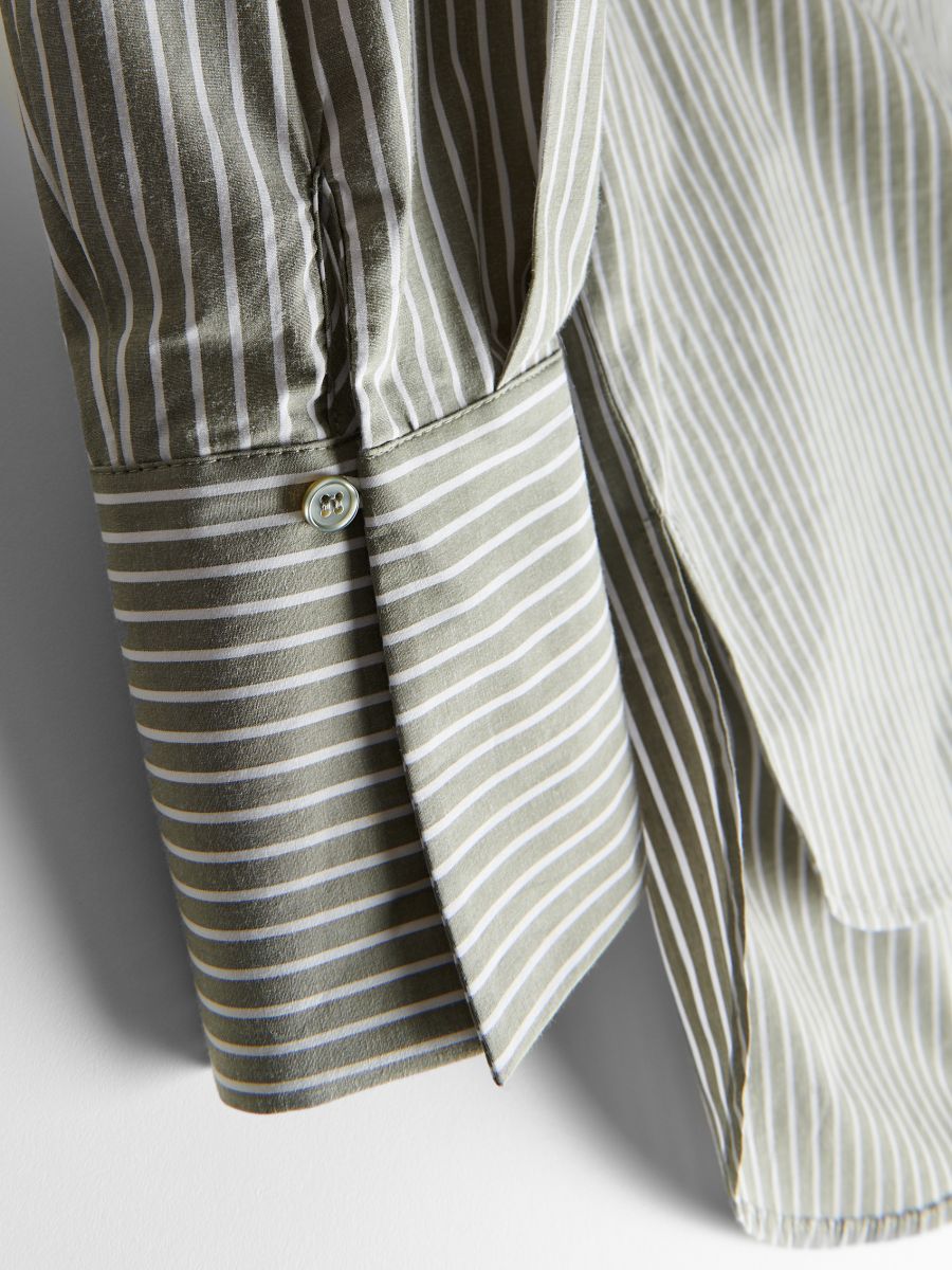 Camicia in cotone - verde oliva chiaro - RESERVED - 5