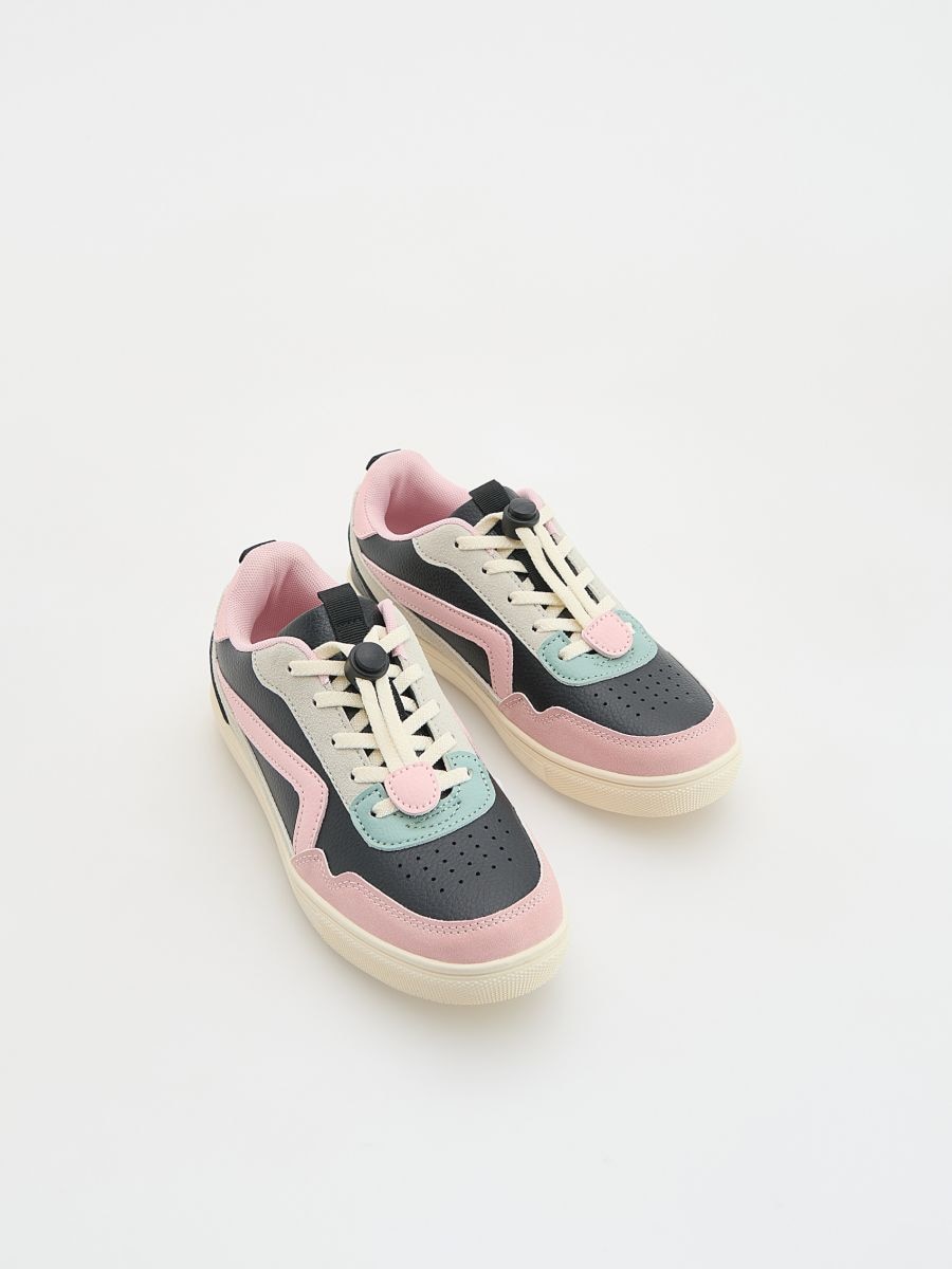 Leather imitation trainers - black - RESERVED - 3