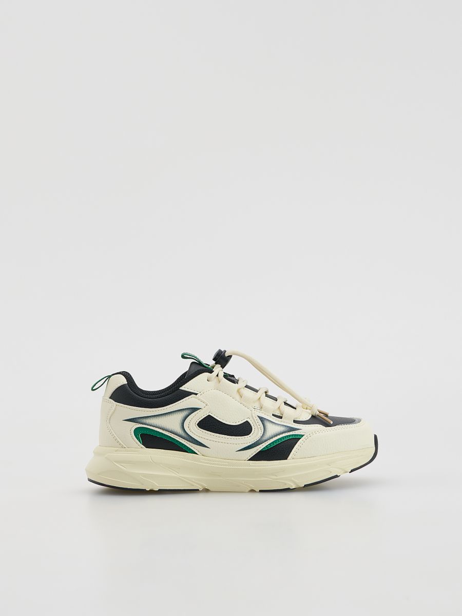 Sportowe sneakersy - złamana biel - RESERVED