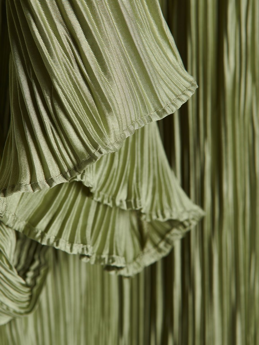 Hose aus Strukturstoff - hellgrün - RESERVED - 5