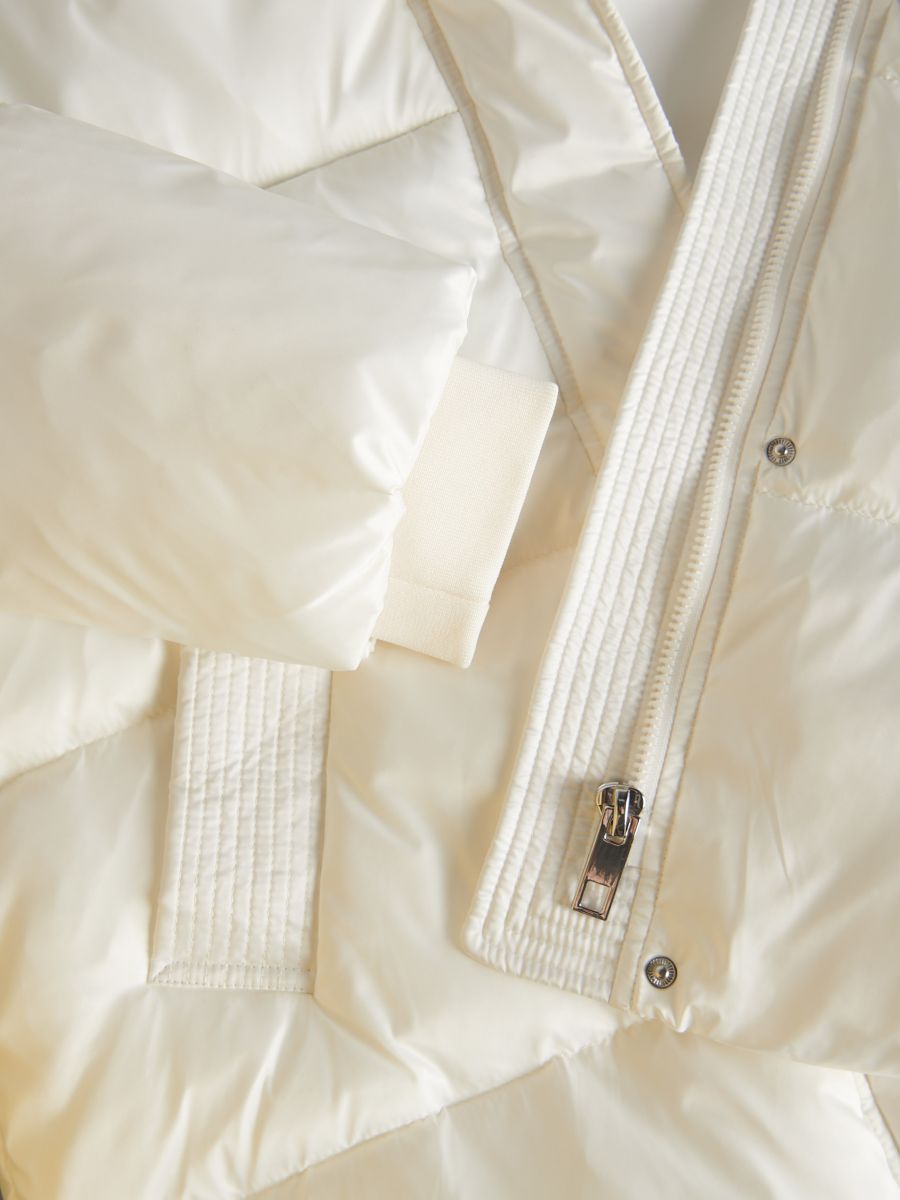 Jacket with contrasting inserts - nude - RESERVED - 5