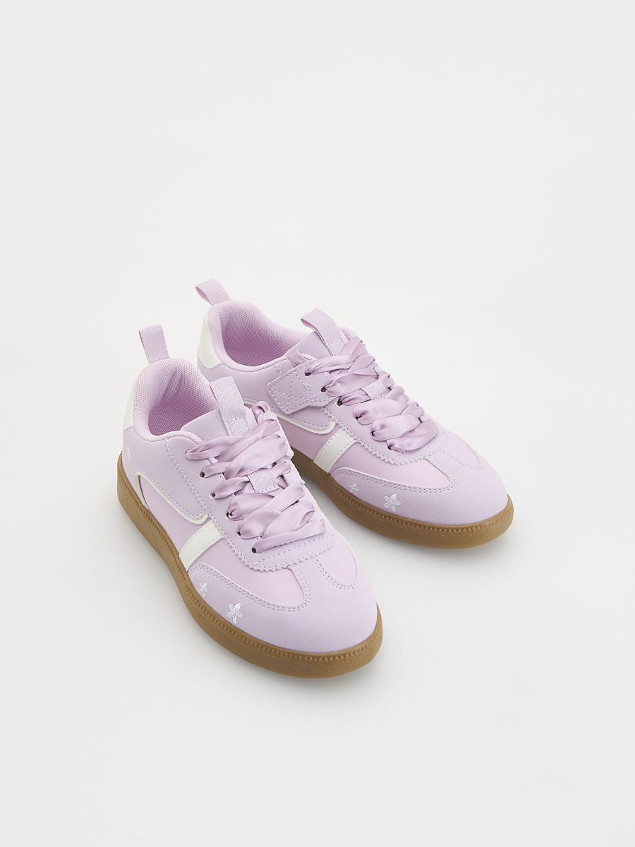 Leather imitation trainers - lavender - RESERVED - 3