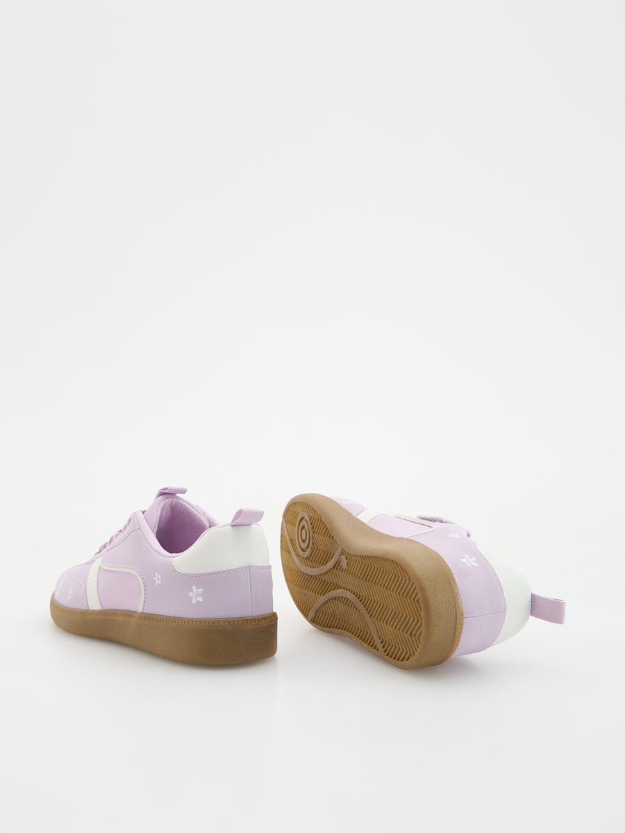 Leather imitation trainers - lavender - RESERVED - 4