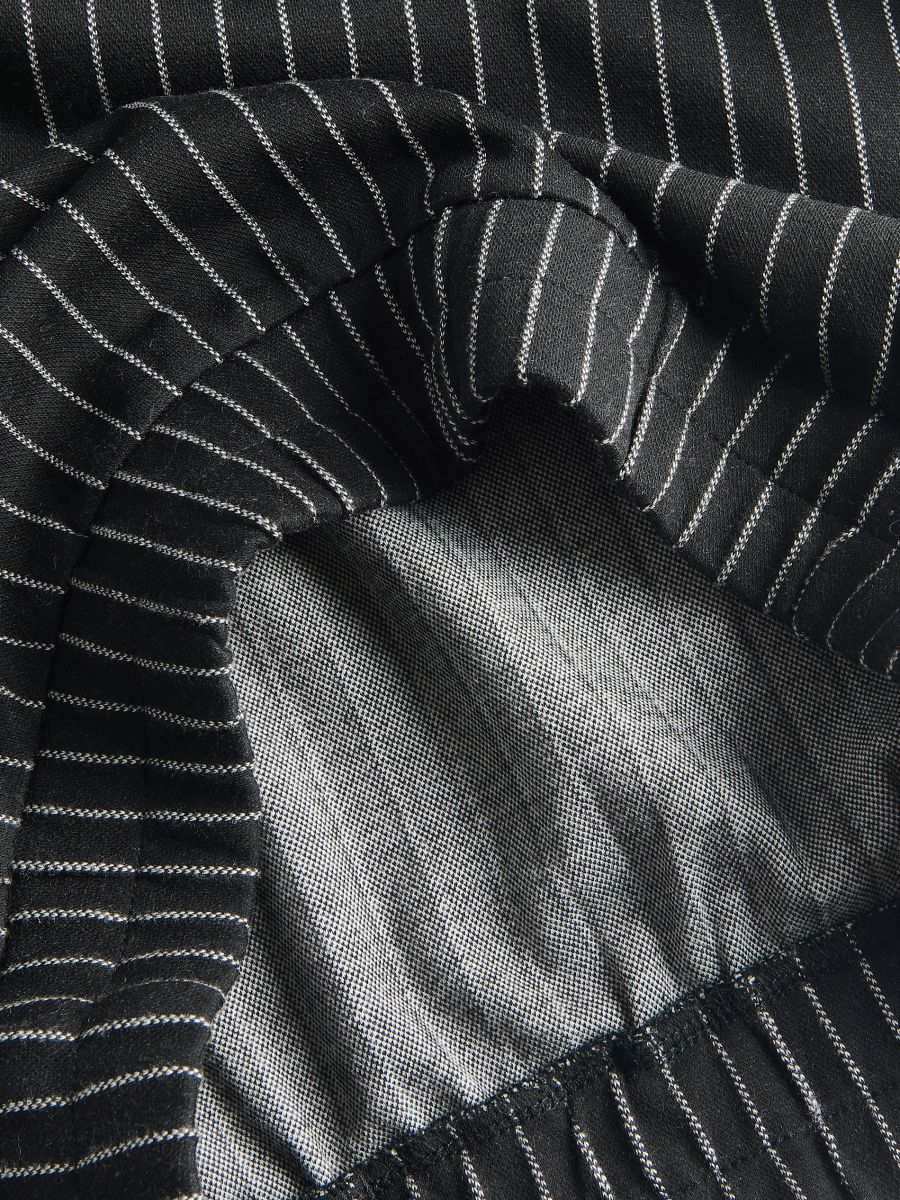 Felpa con righe - nero - RESERVED - 6
