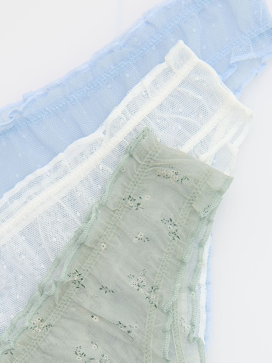 LADIES` BRIEFS MULTI - pale green - RESERVED - 3