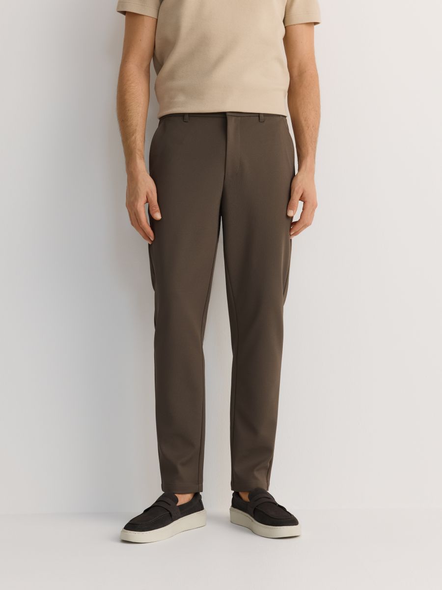 Plain chino slim trousers - light grey - RESERVED - 2