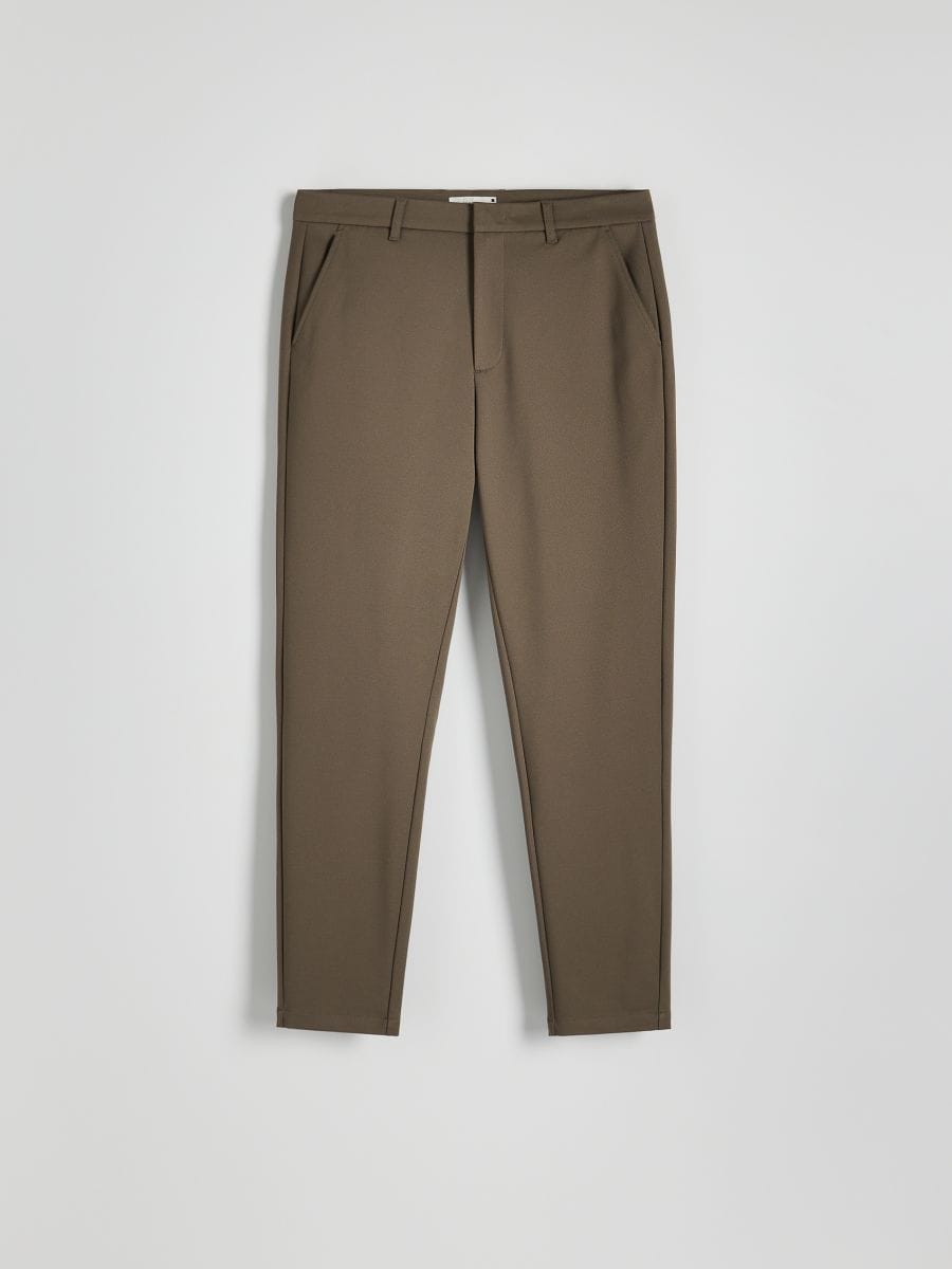 Plain chino slim trousers - light grey - RESERVED - 4
