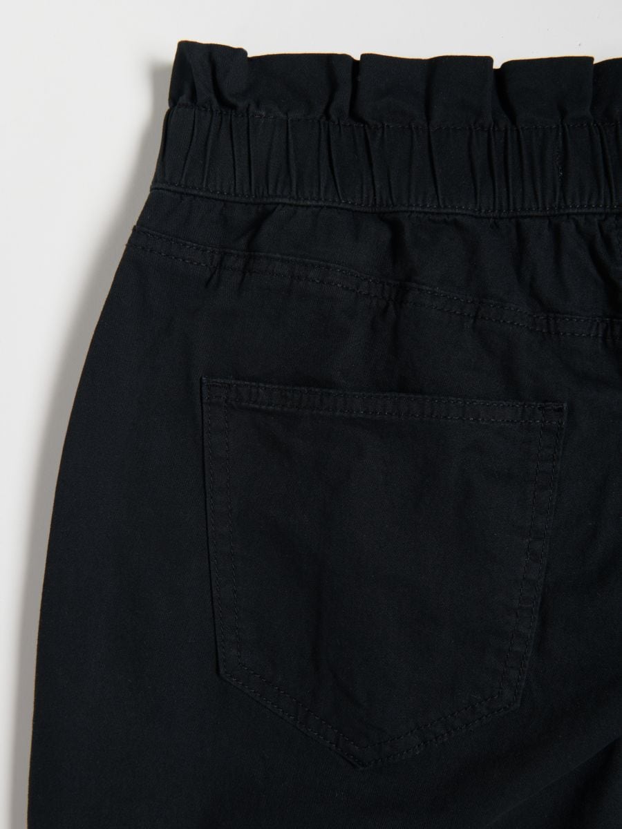 Paperbag trousers - black - RESERVED - 5