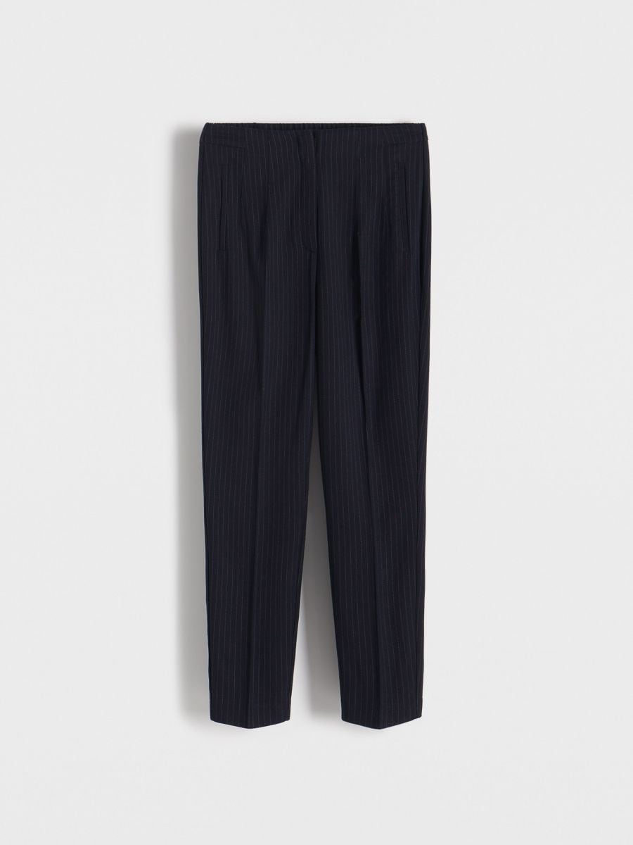 Trousers with pressed crease - multicolor - RESERVED - 4