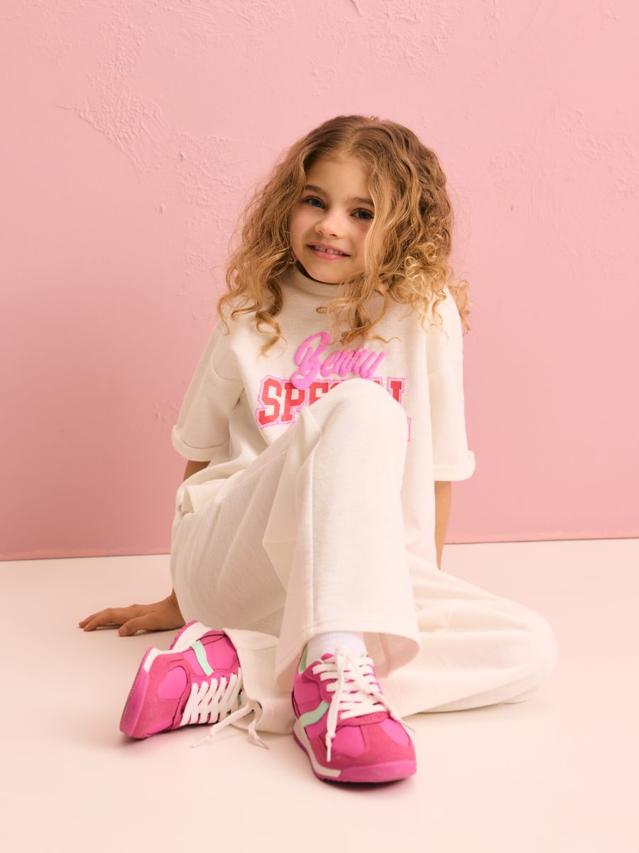 Combined materials sneakers - fuchsia - RESERVED - 7